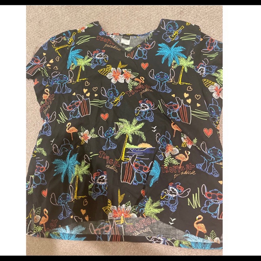 ScrubStar Lilo & Stitch Scrub Top 2XL